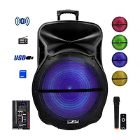 BeFree Sound 18 Inch Blutooth Portable Rechargeable Party Speaker