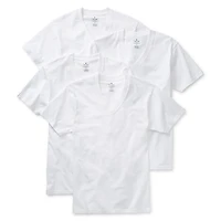 Stafford Heavyweight Mens 4 Pack Short Sleeve V Neck T-Shirt Extra Tall