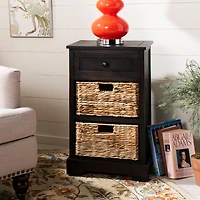 Carie 3-Drawer Storage End Table