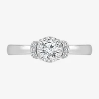 (I / I1) Womens 1 CT. T.W. Lab Grown White Diamond 10K Gold Round Solitaire Engagement Ring