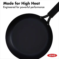 OXO Black Steel 10" Frying Pan with Silicone Sleeve