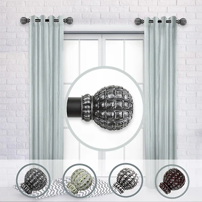Rod Desyne (Set Of 2) Pode Side 1 Adjustable Curtain