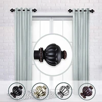 Rod Desyne (Set Of 2) Selma Side 1 Adjustable Curtain