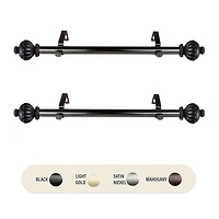 Rod Desyne (Set Of 2) Selma Side 1 Adjustable Curtain