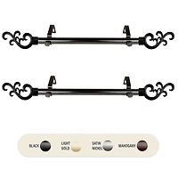 Rod Desyne (Set Of 2) Madeline Side 1 Adjustable Curtain