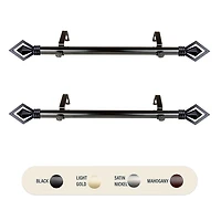 Rod Desyne (Set Of 2) Lenore Side 1 Adjustable Curtain