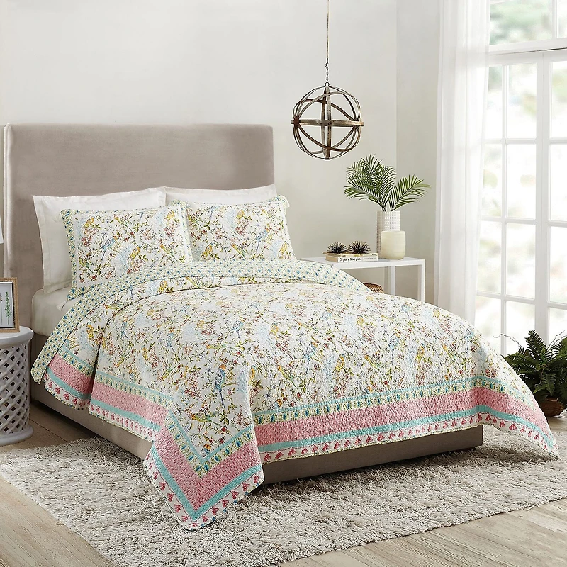 Dena Home Sonnet 3-pc. Reversible Quilt Set