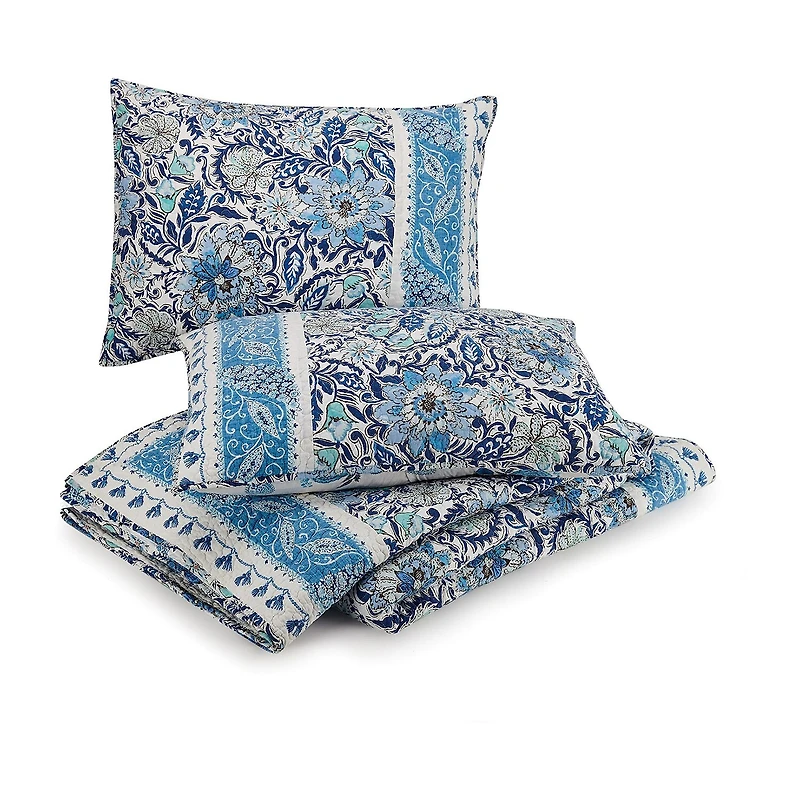 Dena Home Bisou Floral 3-pc. REVERSIBLE Quilt Set