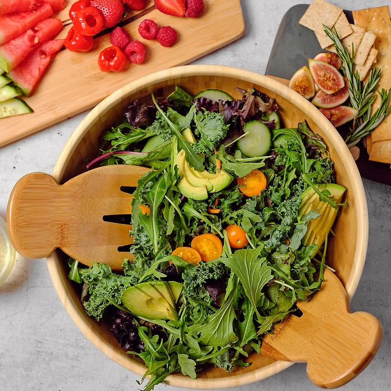 Totally Bamboo Wood Salad Server