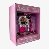 Barbie Girls Pink 3-pc. Watch Boxed Set Bdt40068jc
