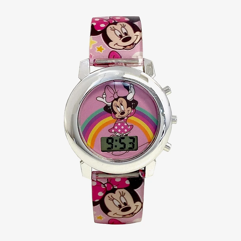Disney Minnie Mouse Girls Multicolor 4-pc. Watch Boxed Set Mn40148jc