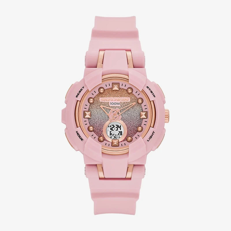 Skechers Womens Pink Strap Watch Sr2153