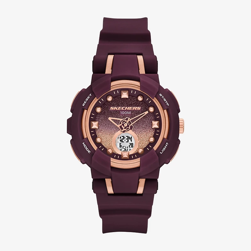 Skechers Womens Red Strap Watch Sr2155