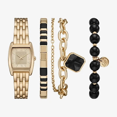 Skechers Womens Gold Tone 4-pc. Watch Boxed Set Sr9134