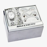 Skechers Womens Silver Tone 5-pc. Watch Boxed Set Sr9135
