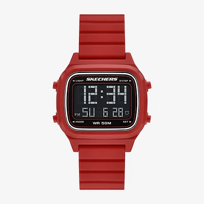 Skechers Mens Red Strap Watch Sr5261