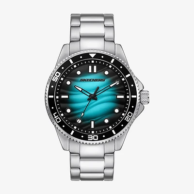 Skechers Mens Silver Tone Bracelet Watch Sr5272