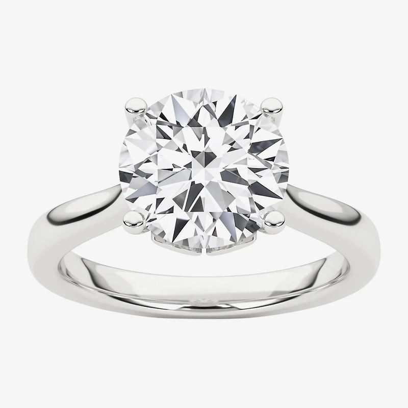 Grown Gorgeous (F,Vs2) Womens 2 1/4 CT. T.W. Lab White Diamond 14K Gold or Platinum Round Solitaire Engagement Ring