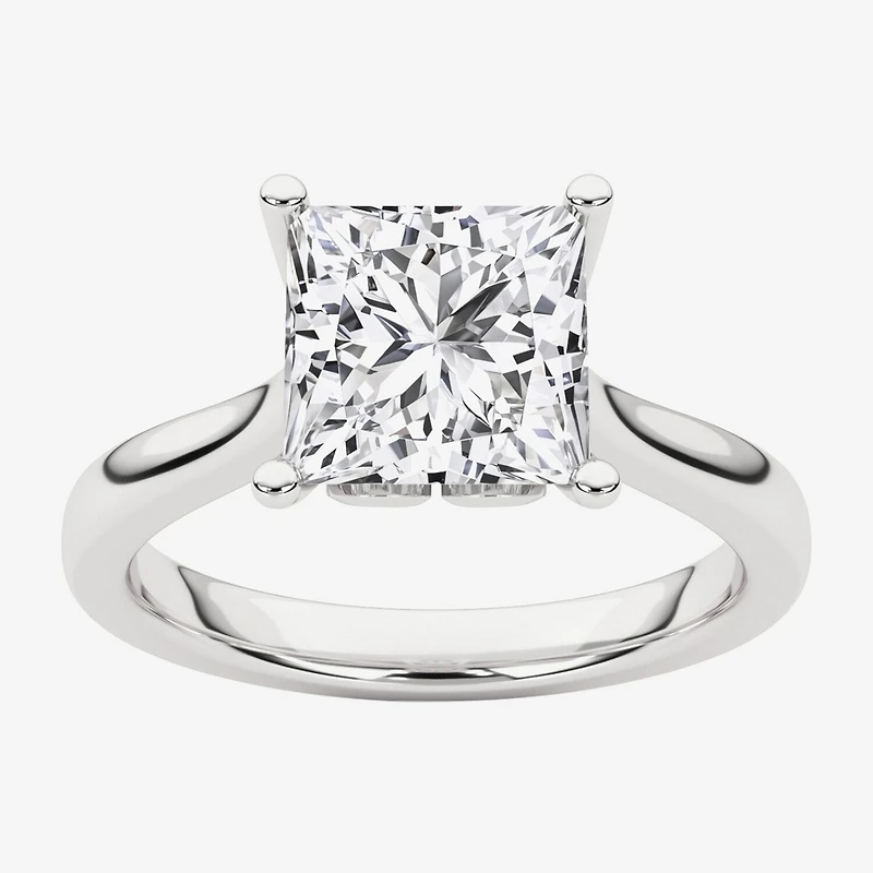 Grown Gorgeous (F, Vs2) Womens 2 1/4 CT. T.W. Lab White Diamond 14K Gold or Platinum Princess-cut Solitaire Engagement Ring