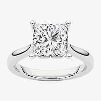 Grown Gorgeous (F, Vs2) Womens 2 1/4 CT. T.W. Lab White Diamond 14K Gold or Platinum Princess-cut Solitaire Engagement Ring