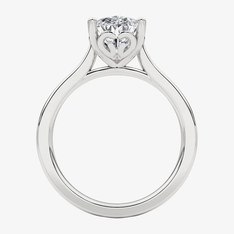 Grown Gorgeous (F, Vs2) Womens 2 1/4 CT. Lab White Diamond 14K Gold Pear Solitaire Engagement Ring