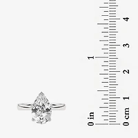 Grown Gorgeous (F, Vs2) Womens 2 1/4 CT. Lab White Diamond 14K Gold Pear Solitaire Engagement Ring