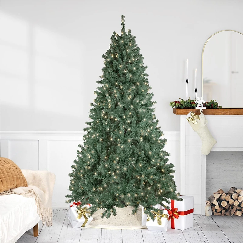7.5' Pre-Lit Colorado Blue Spruce Artificial Christmas Tree Clear Lights