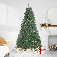 7.5' Pre-Lit Colorado Blue Spruce Artificial Christmas Tree  Clear Lights