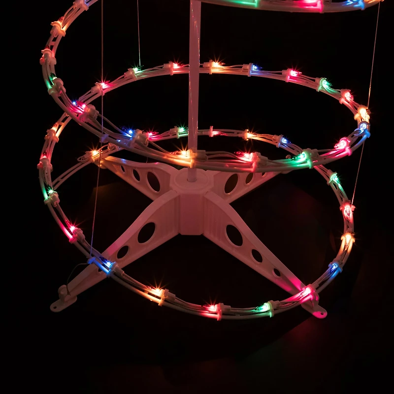 6' Pre-Lit Spiral Christmas Tree - Multi Color Lights