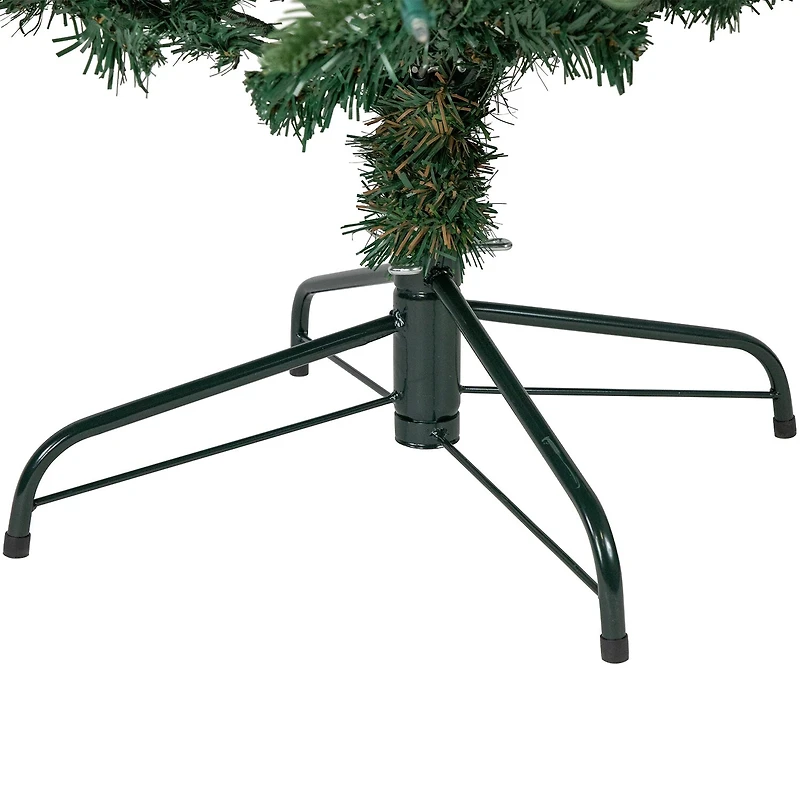 6.5' Pre-Lit Nordmann Fir Artificial Christmas Tree Warm Clear LED Lights