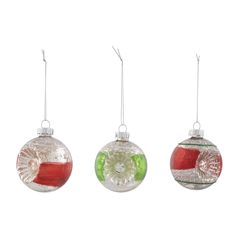 Northlight 2-Finish Finial Silver 9-pc. Christmas Ornament