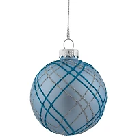Northlight Glitter Glass Ball 4-pc. Christmas Ornament