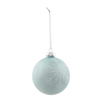 Northlight Snowflake Glass Ball 4-pc. Christmas Ornament