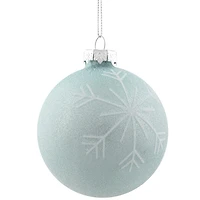 Northlight Snowflake Glass Ball 4-pc. Christmas Ornament