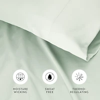 Casual Comfort Sateen Weave Rayon From Bamboo Temperature Regulating Pillowcase