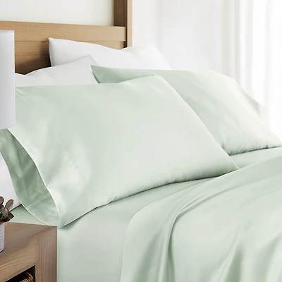 Casual Comfort Sateen Weave Rayon From Bamboo Temperature Regulating Pillowcase