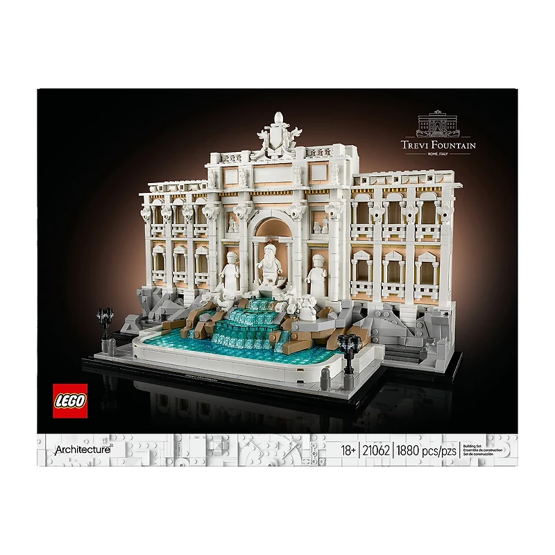 LEGO® Architecture Trevi Fountain 21062 Building Blocks 1880-pc.