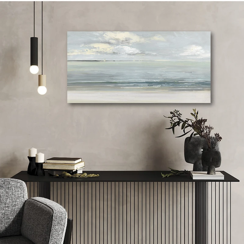 Courtside Market The Sea 12x24 Canvas Art
