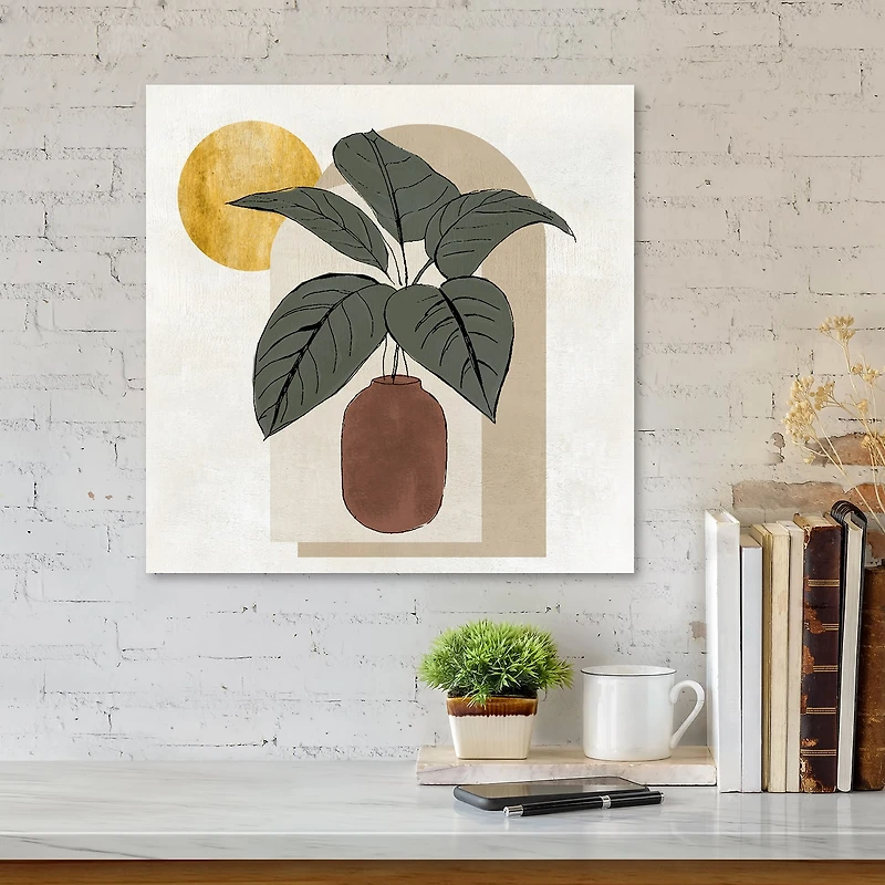 Courtside Market Santa Fe Evening 16x16 Canvas Art