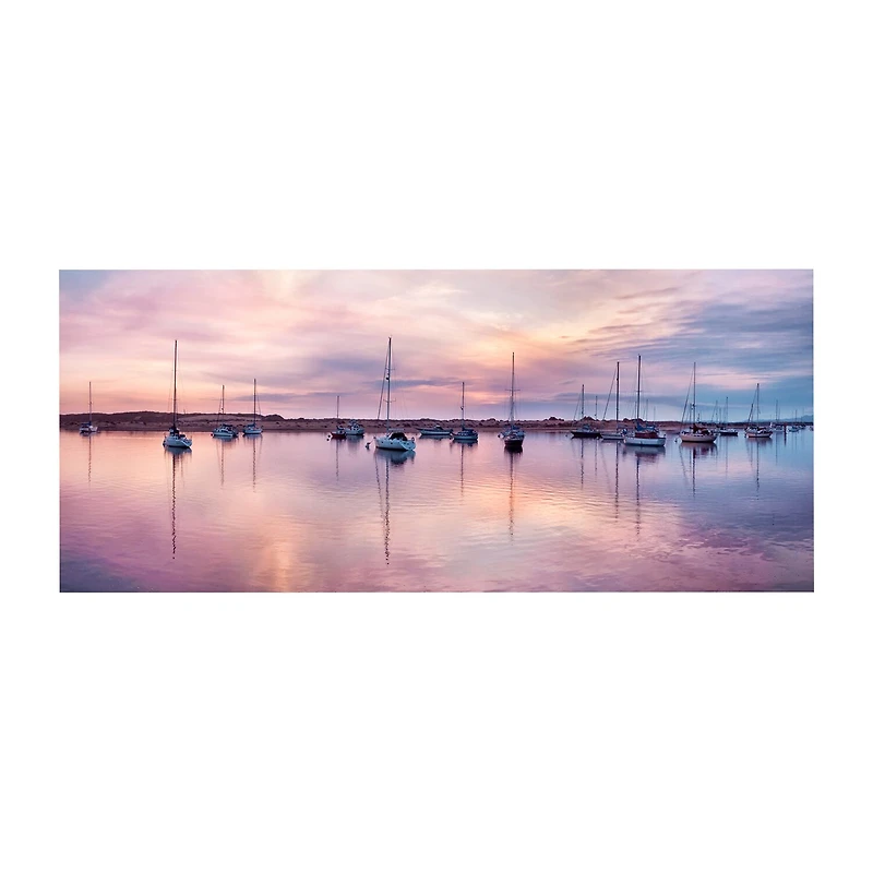 Courtside Market Sunset 12x24 Canvas Art