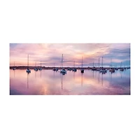 Courtside Market Sunset 12x24 Canvas Art