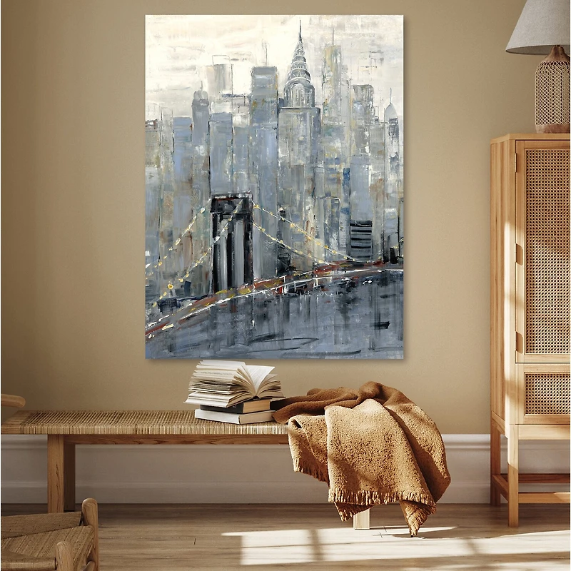 Courtside Market Midtown Morning 30x40 Canvas Art