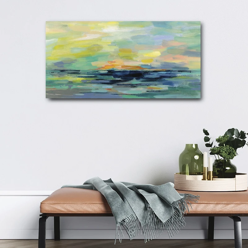 Courtside Market Pacific Beach 12x24 Canvas Art