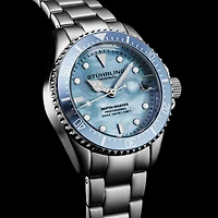 Stuhrling Womens Silver Tone Stainless Steel Bracelet Watch 3950l 3