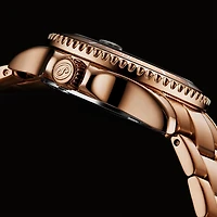 Stuhrling Womens Rose Goldtone Stainless Steel Bracelet Watch 3950l 6