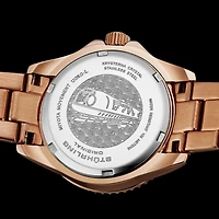 Stuhrling Womens Rose Goldtone Stainless Steel Bracelet Watch 3950l 6