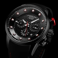 Stuhrling Mens Black Strap Watch 4053 3