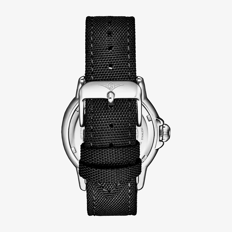 Stuhrling Aquadiver Mens Black Strap Watch 4049 1
