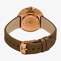 Stuhrling Womens Brown Leather Strap Watch 566 05