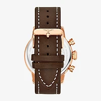 Stuhrling Mens Leather Strap Watch 3956